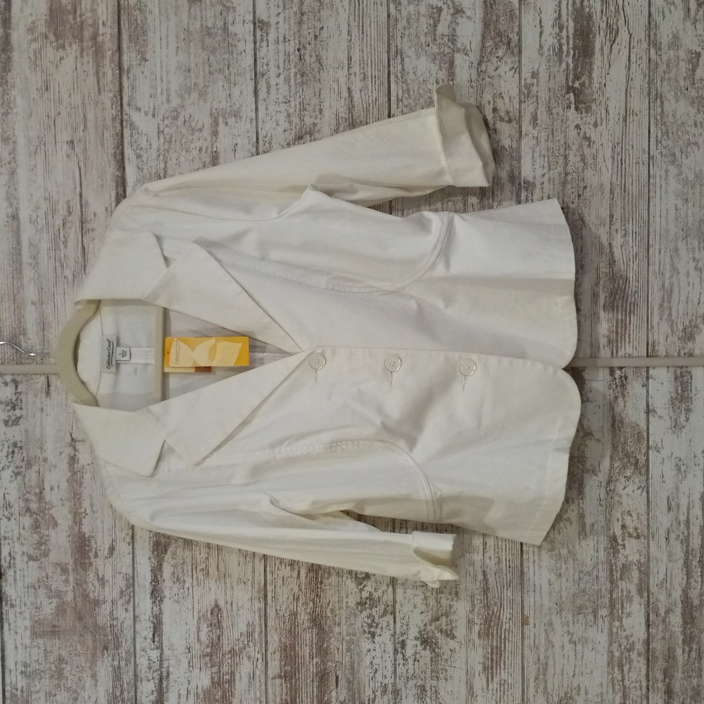 Button Up White Jacket - image 1